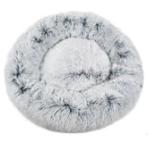 Fluffy Round Pet Bed for Cats and Dogs