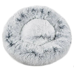 Fluffy Round Pet Bed for Cats and Dogs