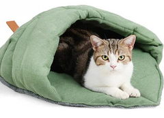 Soft Breathable Warm Elastic Cat Cave Bed