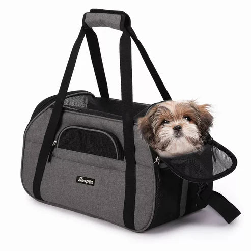 Multi-Color Fabric Mesh Pet Carrier Bag for Cats and Small Dogs