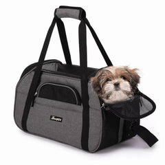 Multi-Color Fabric Mesh Pet Carrier Bag for Cats and Small Dogs
