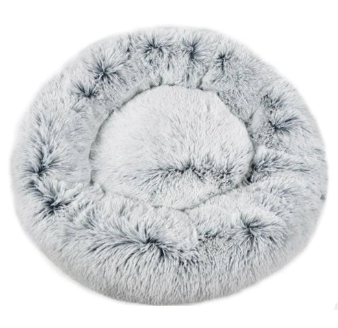 Fluffy Round Pet Bed for Cats and Dogs