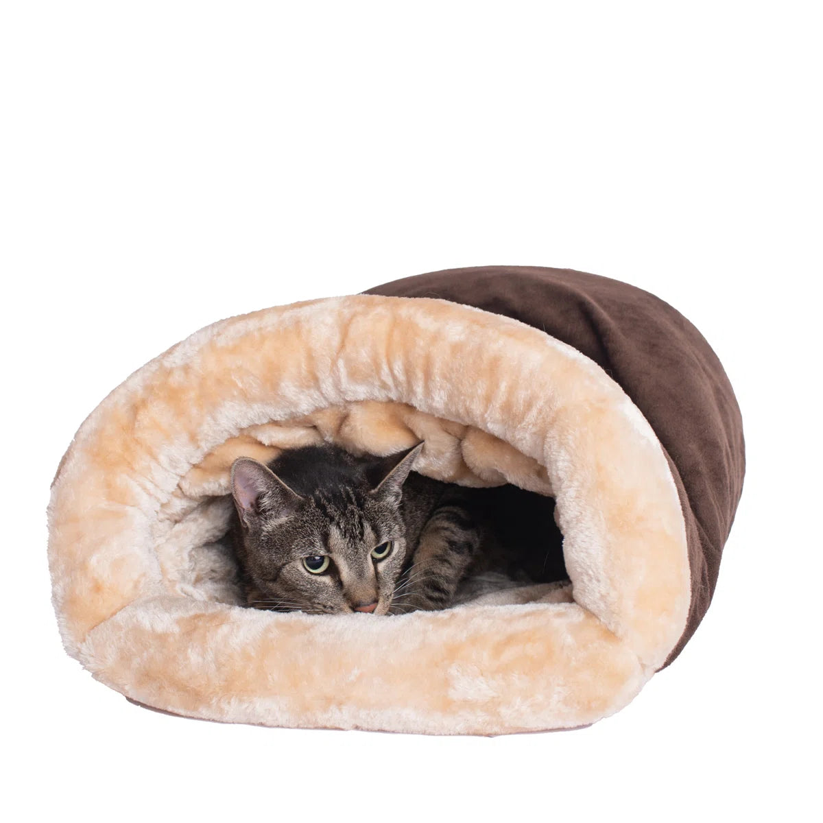Cozy Enclosed Pet Bed for Cats