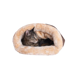 Cozy Enclosed Pet Bed for Cats
