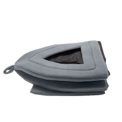 Gray Dome Shaped Enclosed Pet Bed for Cats and Small Dogs
